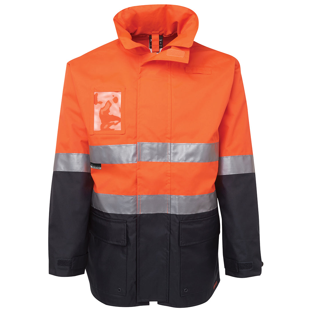 Jbs Wear The Hi Vis Long Line Jacket | Day Night | Adults Orange/Navy Work Safety Protective Gear