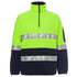 Jbs Wear The Hi Vis Day Night Half Zip Polar Fleece Jumper | Adults Lime/Navy Work Safety Protective Gear