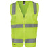 Jbs Wear The Hi Vis Day / Night Zip Safety Vest | Adults Flouro Lime Work Safety Protective Gear