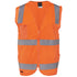 Jbs Wear The Hi Vis Day / Night Zip Safety Vest | Adults Orange Work Safety Protective Gear
