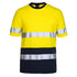Jbs Wear The Hi Vis Day / Night Cotton Tee Shirt | Short Sleeve | Adults Yellow/Navy Work Safety Protective Gear