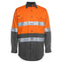 Jbs Wear The Hi Vis 150G Day / Night Shirt | Long Sleeve | Adults Orange/Charcoal Work Safety Protective Gear