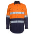 Jbs Wear The Hi Vis 150G Day / Night Shirt | Long Sleeve | Adults Orange/Navy Work Safety Protective Gear