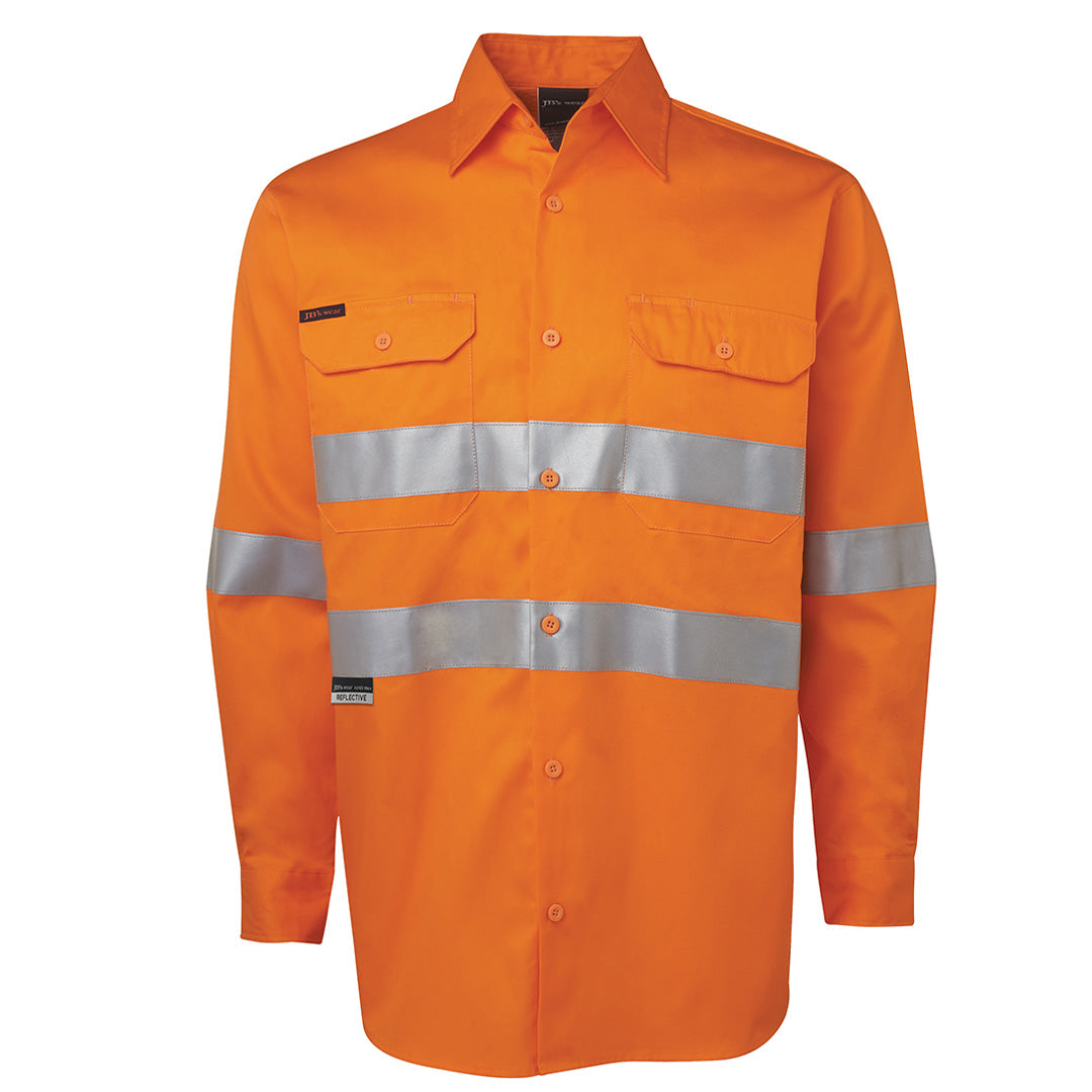 Jbs Wear The Hi Vis 150G Day / Night Shirt | Long Sleeve | Adults Orange Work Safety Protective Gear