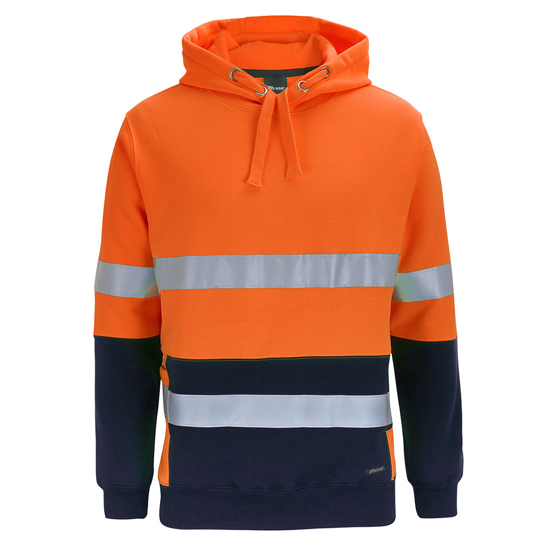 Jbs Wear The Day / Night Hi Vis 330g Pull Over Hoodie | Adults Orange/Navy Work Safety Protective Gear