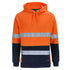 Jbs Wear The Day / Night Hi Vis 330g Pull Over Hoodie | Adults Orange/Navy Work Safety Protective Gear