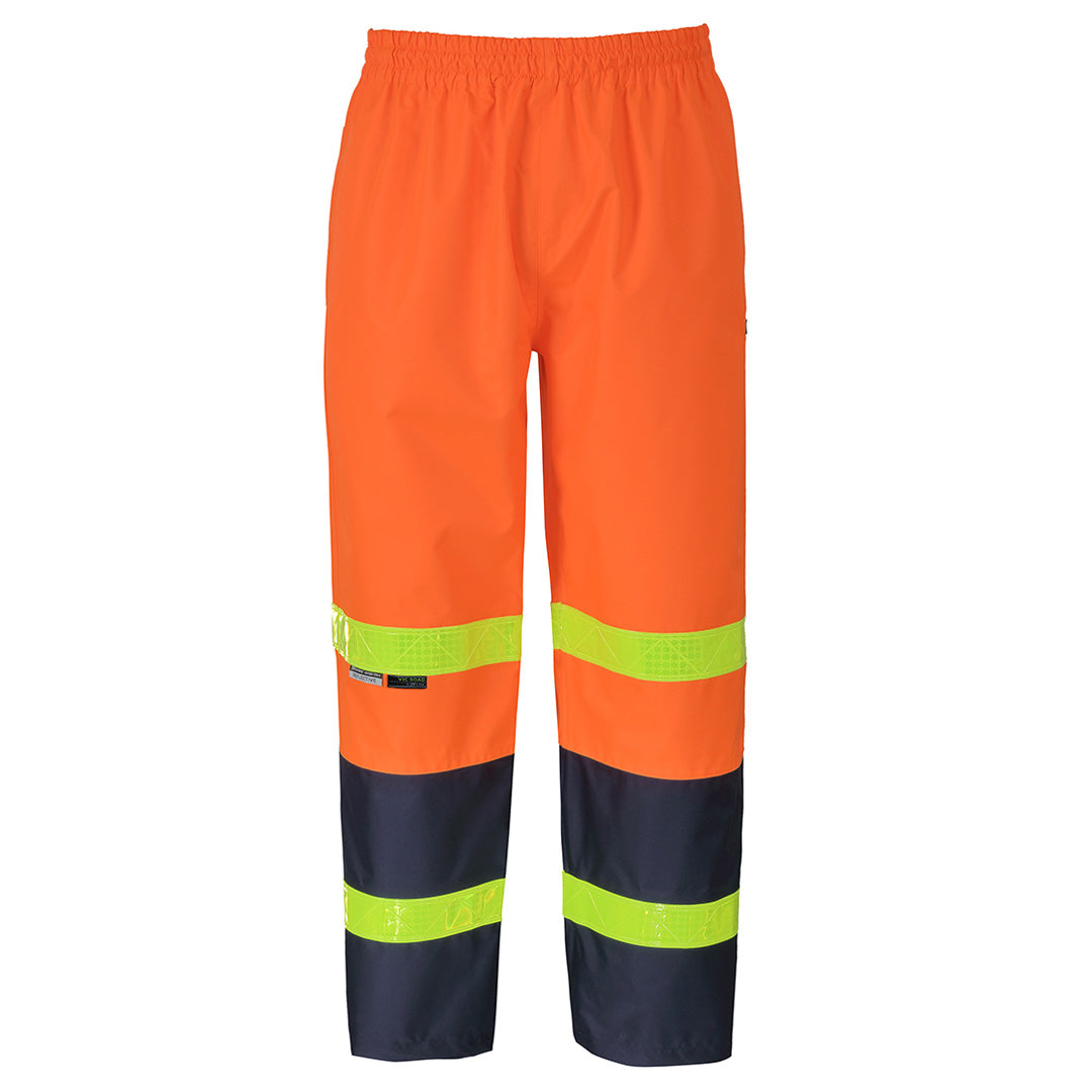Jbs Wear The Vic Roads Taped Rain Pant | Adults Orange/Navy Work Safety Protective Gear