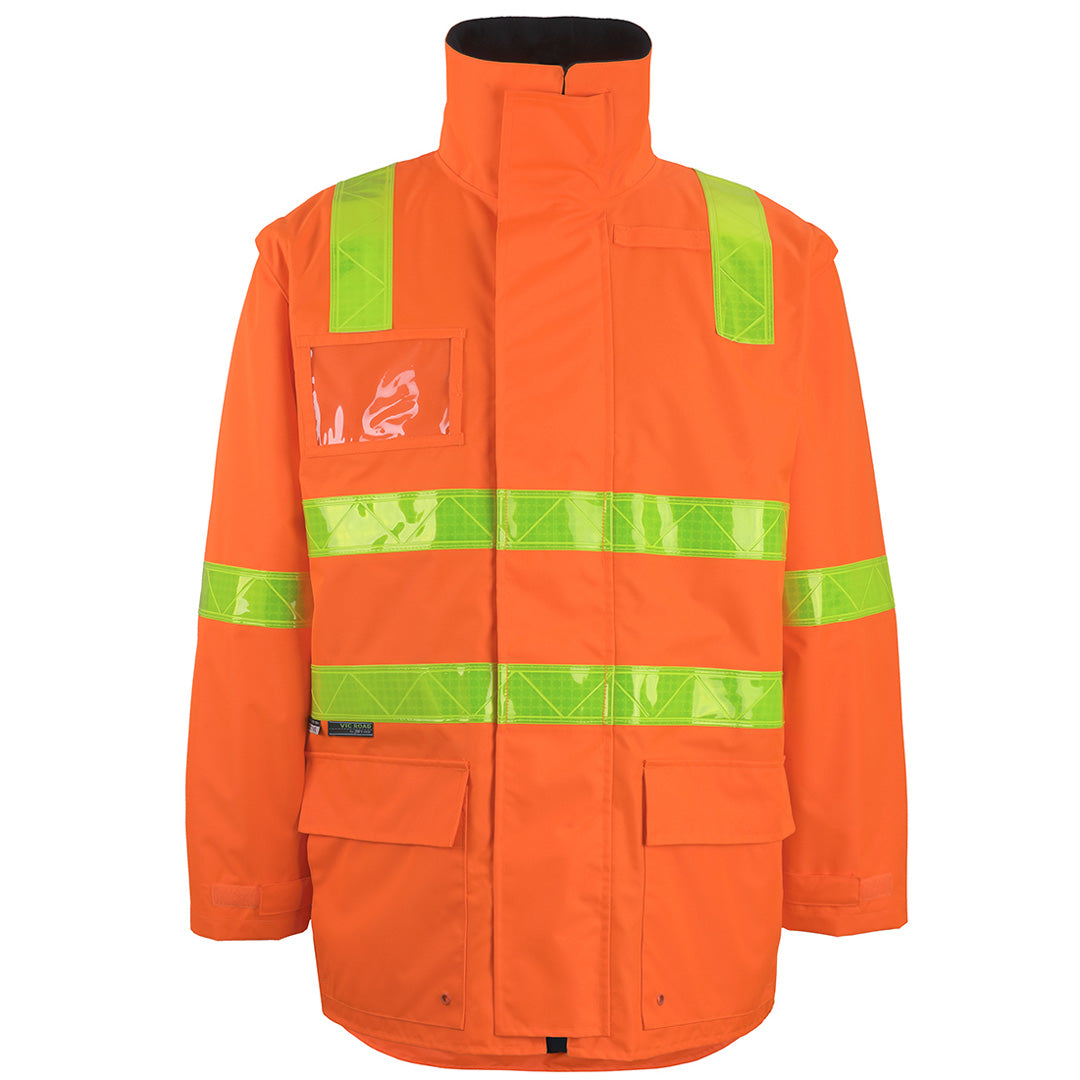 Jbs Wear The Vic Roads Day Night Longline Jacket | Adults Orange Work Safety Protective Gear