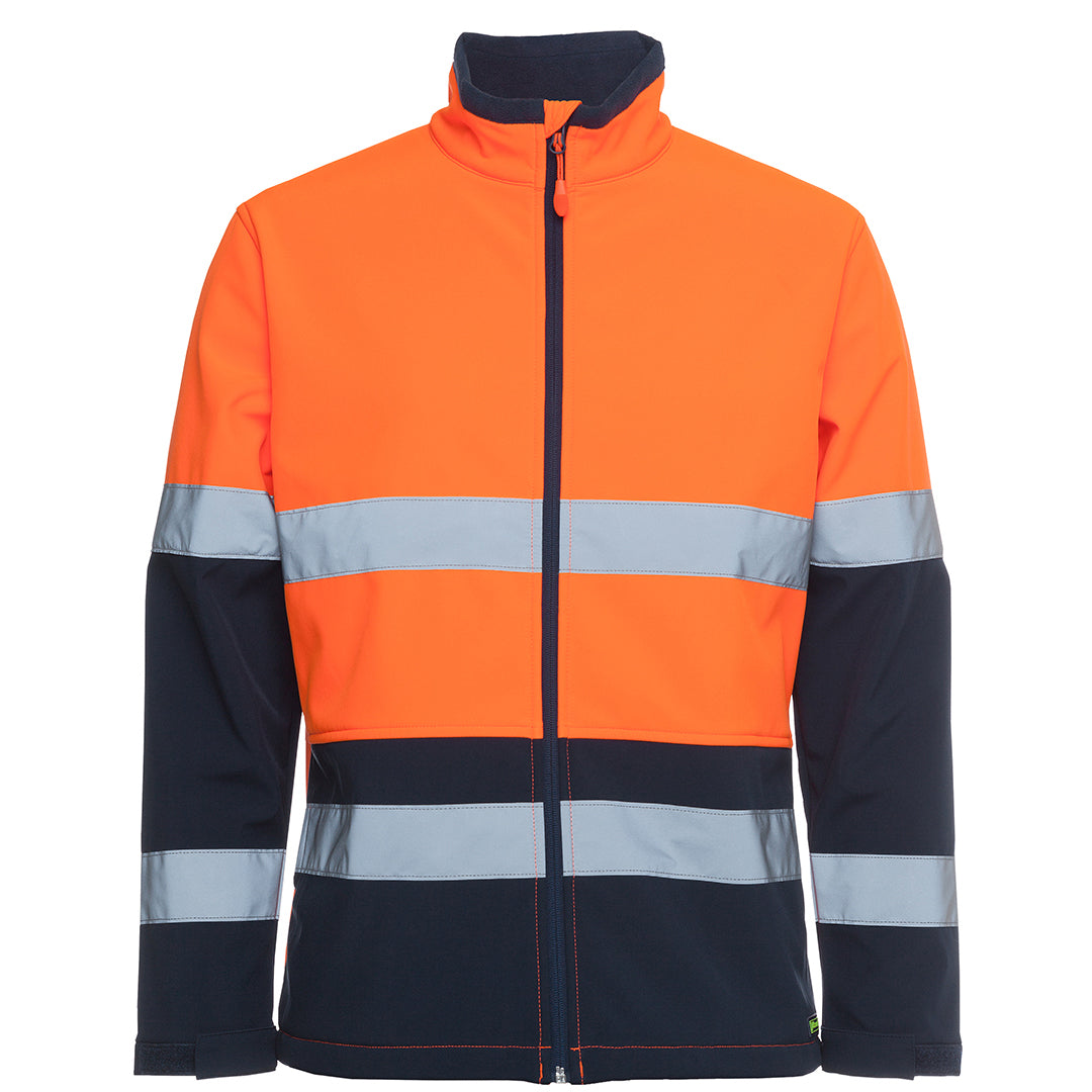 Jbs Wear The Hi Vis Soft Shell Jacket | Day Night | Adults Orange/Navy Work Safety Protective Gear