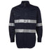 Jbs Wear The 190g Work Shirt with Tape | Long Sleeve | Adults Navy Work Safety Protective Gear