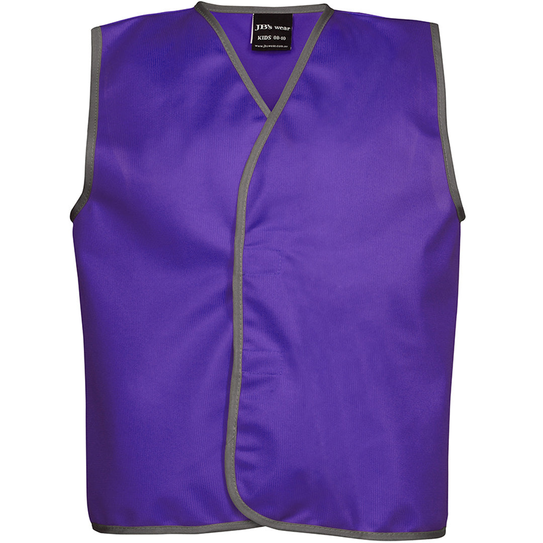 Jbs Wear The Tricot Safety Vest | Kids Purple Work Safety Protective Gear