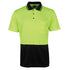 Jbs Wear The Jacquard Non Cuff Hi Vis Polo | Short Sleeve | Adults Lime/Black Work Safety Protective Gear