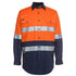 Jbs Wear The Hi Vis Day Night 190G Work Shirt | Long Sleeve | Adults Orange/Navy Work Safety Protective Gear