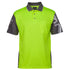 Jbs Wear The Southern Cross Hi Vis Polo | Short Sleeve | Adults Lime/Charcoal Work Safety Protective Gear