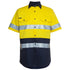 Jbs Wear The Hi Vis Day Night 190G Work Shirt | Short Sleeve | Adults Yellow/Navy Work Safety Protective Gear