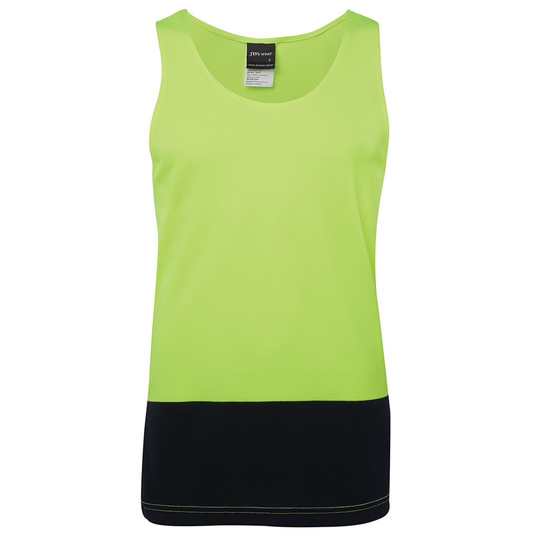 Jbs Wear The Hi Vis Traditional Singlet | Adults Lime/Navy Shirts & Tops