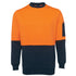 Jbs Wear The Classic Hi Vis Crew Jumper | Adults Orange/Navy Work Safety Protective Gear