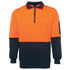 Jbs Wear The Classic Hi Vis Half Zip Fleece Jumper | Adults Work Safety Protective Gear