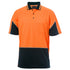 Jbs Wear The Gap Hi Vis Polo | Short Sleeve | Adults Orange/Navy Work Safety Protective Gear