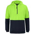 Jbs Wear The Half Zip Hi Vis Fleece Hoodie | Adults Lime/Navy Work Safety Protective Gear
