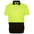 Jbs Wear The Non Cuff Hi Vis Polo | Mens | Short Sleeve | Plus Lime/Black Work Safety Protective Gear