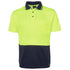 Jbs Wear The Non Cuff Hi Vis Polo | Mens | Short Sleeve Lime/Navy Shirts & Tops