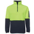 Jbs Wear The Classic Hi Vis Polar Fleece Jumper | Adults Lime/Navy Work Safety Protective Gear