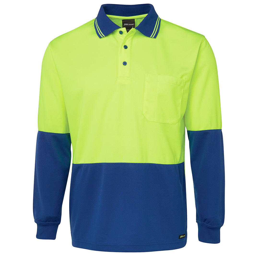 Jbs Wear The Traditional Hi Vis Polo | Long Sleeve | Adults Work Safety Protective Gear