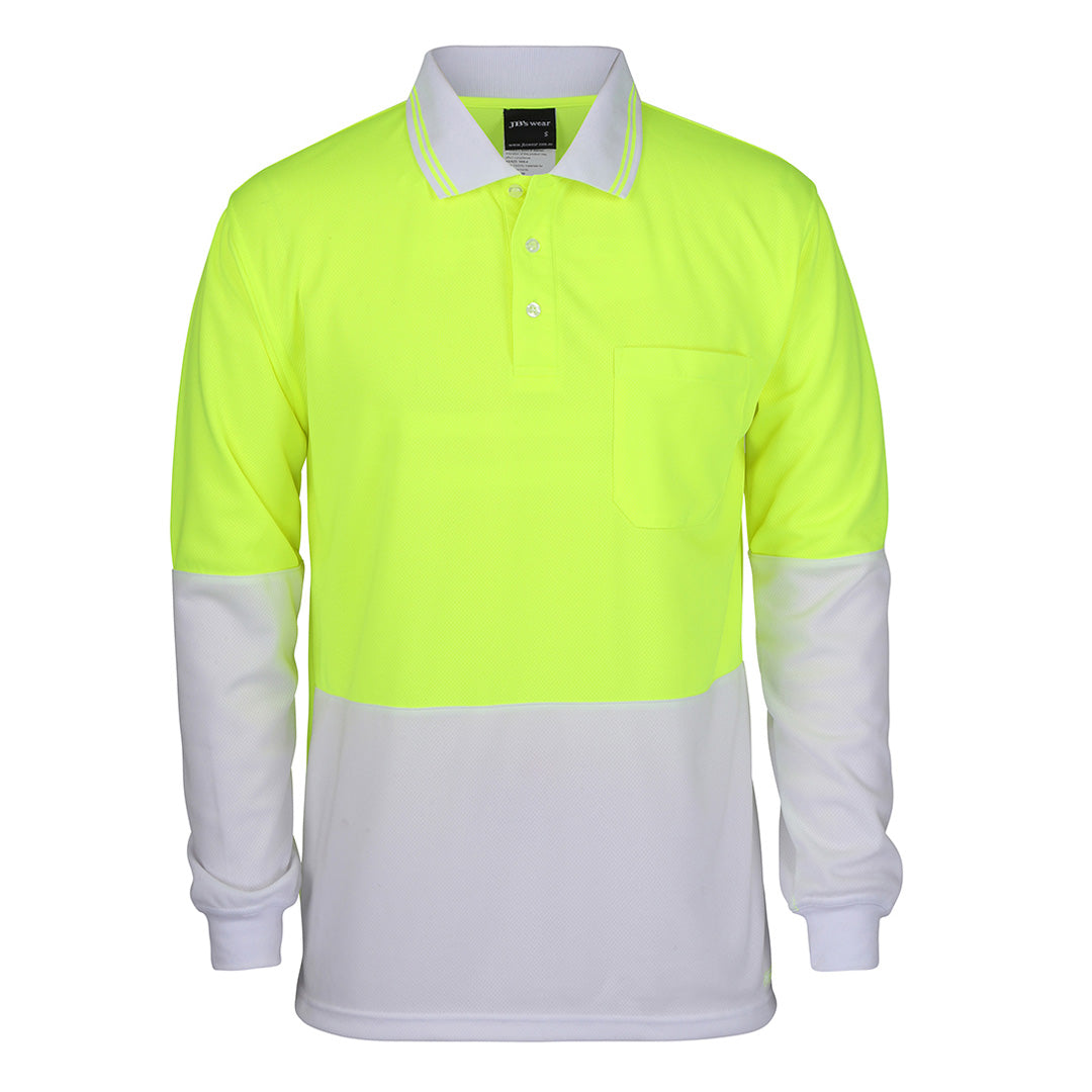 Jbs Wear The Traditional Hi Vis Polo | Long Sleeve | Adults Work Safety Protective Gear