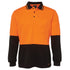 Jbs Wear The Traditional Hi Vis Polo | Long Sleeve | Adults Orange/Black Work Safety Protective Gear