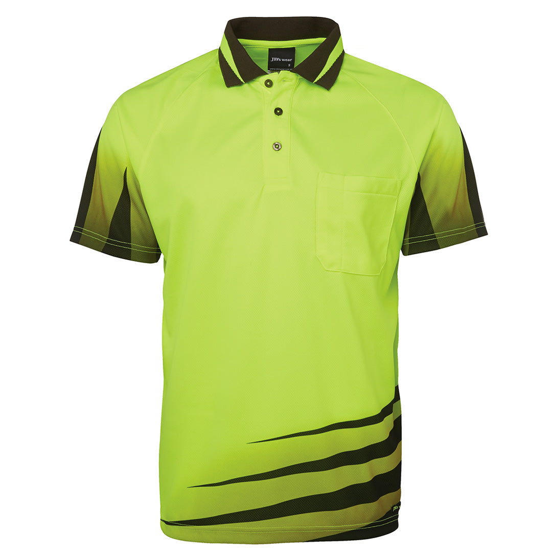 Jbs Wear The Hi Vis Rippa Sub Polo | Short Sleeve | Adults Lime/Black Shirts & Tops