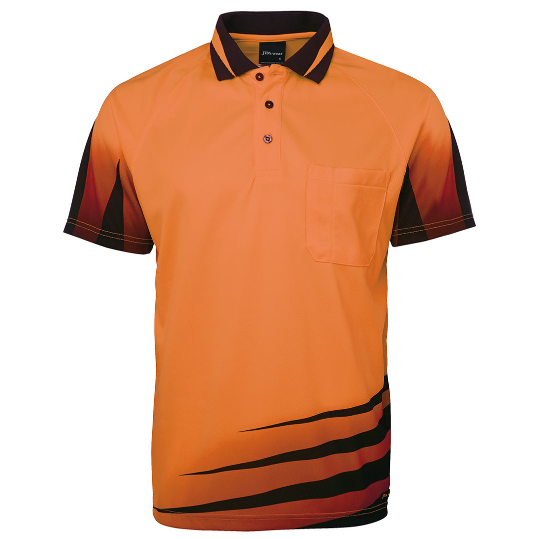 Jbs Wear The Hi Vis Rippa Sub Polo | Short Sleeve | Adults Orange/Black Shirts & Tops