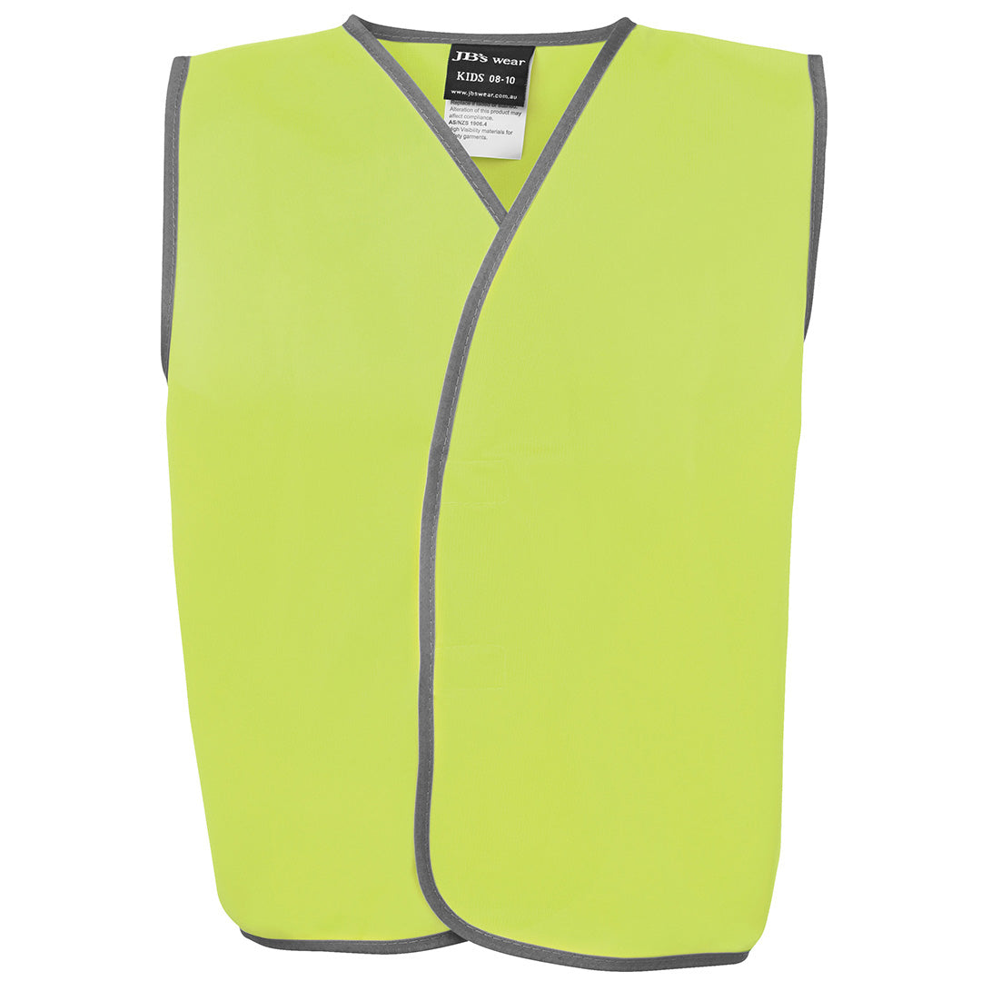 Jbs Wear The Tricot Safety Vest | Kids Flouro Lime Work Safety Protective Gear