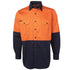 Jbs Wear The Hi Vis 190G Shirt | Long Sleeve | Adults Orange/Navy Work Safety Protective Gear