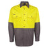 Jbs Wear The Hi Vis 150G Shirt | Long Sleeve | Adults Yellow/Charcoal Work Safety Protective Gear