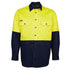 Jbs Wear The Hi Vis 150G Shirt | Long Sleeve | Adults Yellow/Navy Work Safety Protective Gear