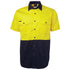 Jbs Wear The Hi Vis 190G Shirt | Short Sleeve | Adults Yellow/Navy Work Safety Protective Gear