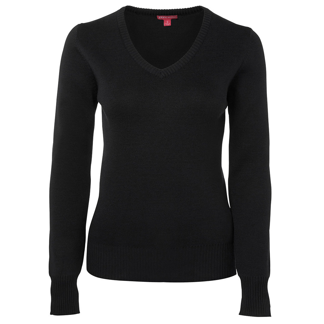 Jbs Wear The V Neck Woolmix Jumper | Ladies Black Outerwear