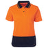 Jbs Wear The Hi Vis Comfort Polo | Ladies | Short Sleeve Orange/Navy Shirts & Tops