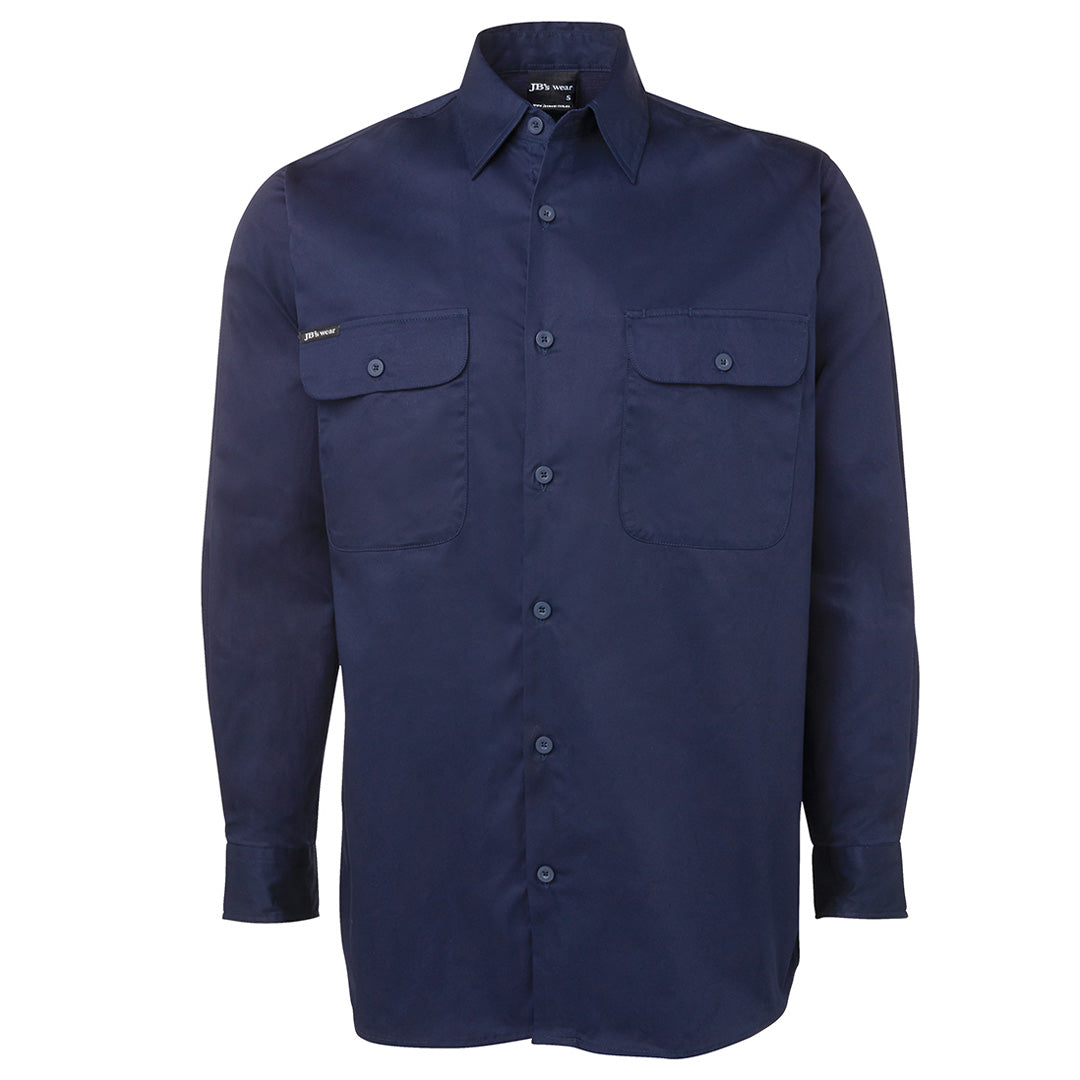 Jbs Wear The 150g Work Shirt | Adults | Long Sleeve Navy Shirts & Tops