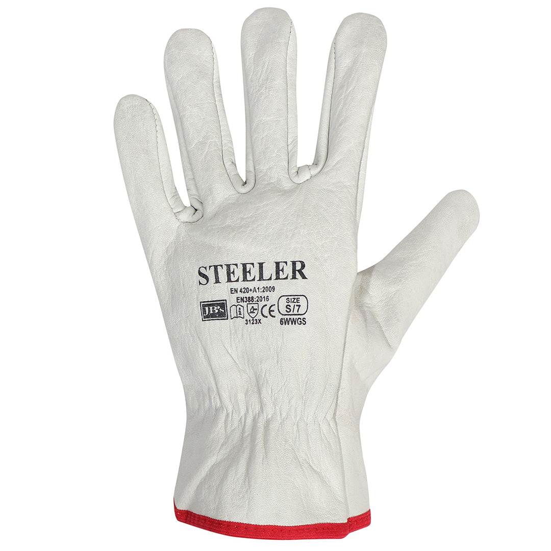 Jbs Wear The Steeler Rigger Glove | Adults | 12 Pack Natural Work Safety Protective Gear