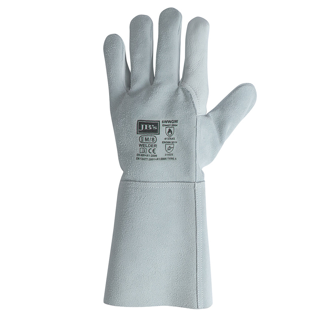 Jbs Wear The Welders Glove | Adults | 6 Pack Light Grey Work Safety Protective Gear