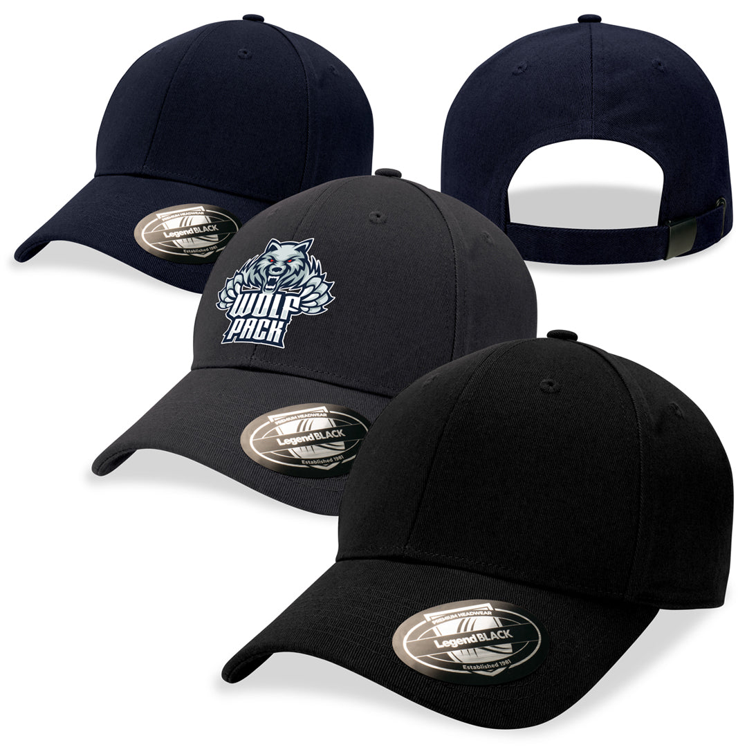 Legend Black The Staple Cap | 6 Panel Hats
