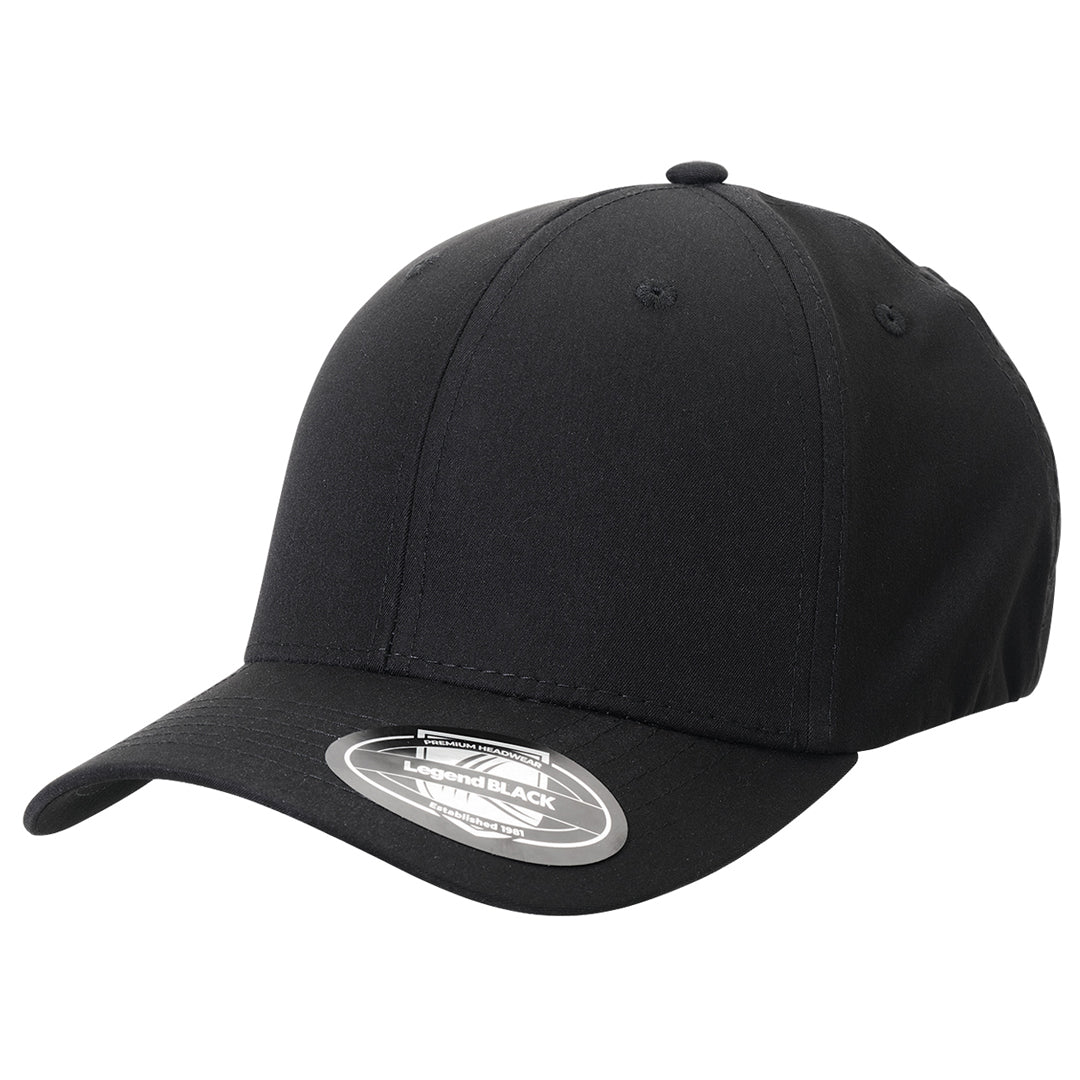 Legend Black The Classic Fitted Cap Black Hats