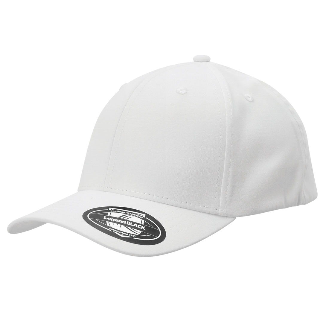 Legend Black The Classic Fitted Cap White Hats