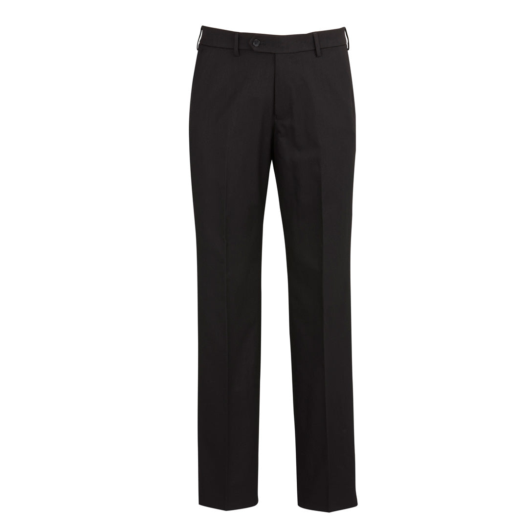 Biz Corporates The Cool Stretch Flat Front Pant | Mens Clearance Black Pants