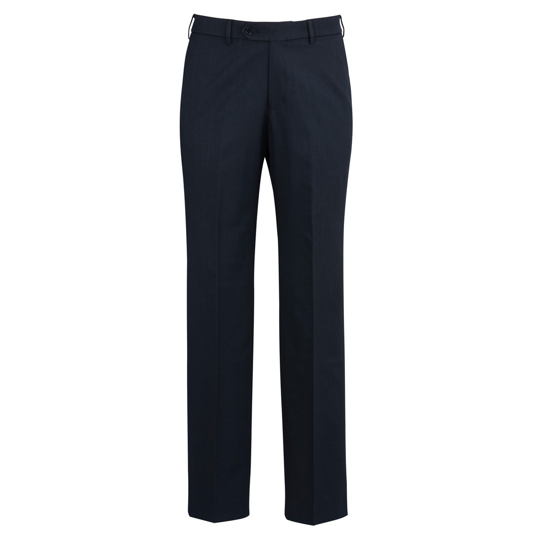 Biz Corporates The Cool Stretch Flat Front Pant | Mens Navy Pants