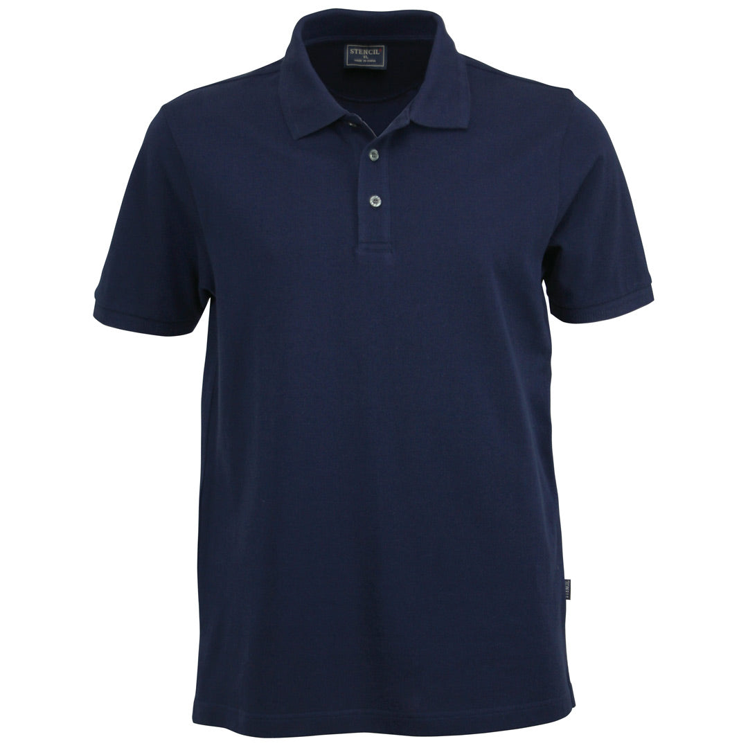 Stencil The Traverse Polo | Mens | Short Sleeve Navy Shirts & Tops