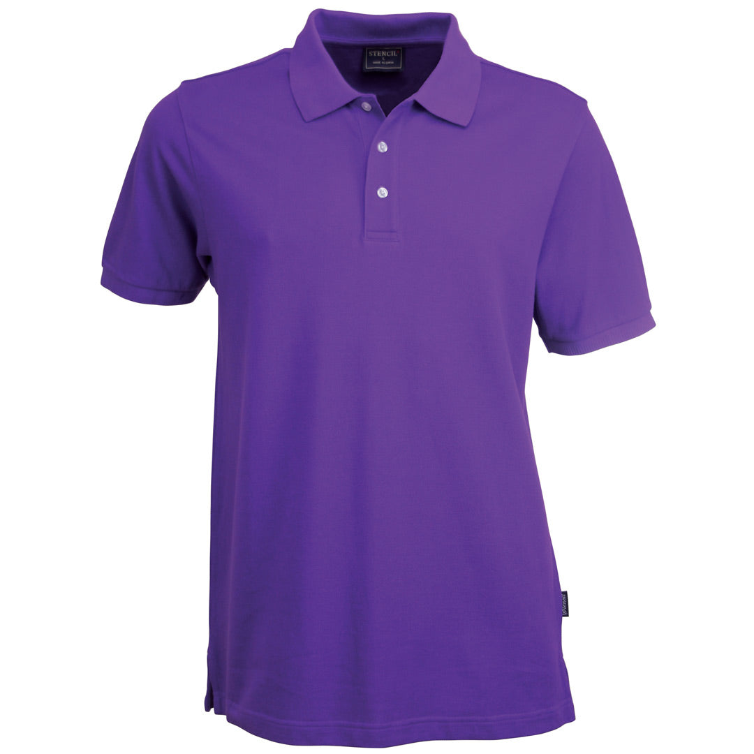 Stencil The Traverse Polo | Mens | Short Sleeve Purple Shirts & Tops