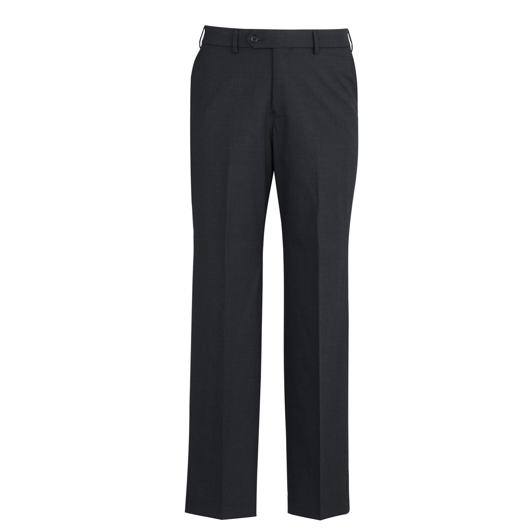 Biz Corporates The Cool Wool Adjustable Pant | Mens Charcoal Pants